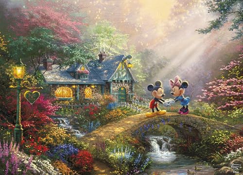 Ceaco - Thomas Kinkade - Disney - Mickey & Minnie Sweetheart Bridge - 1000 Teile Puzzle Ceaco - Thomas Kinkade - Disney - Mickey & Minnie Sweetheart Bridge - 1000 Teile Puzzle von Ceaco