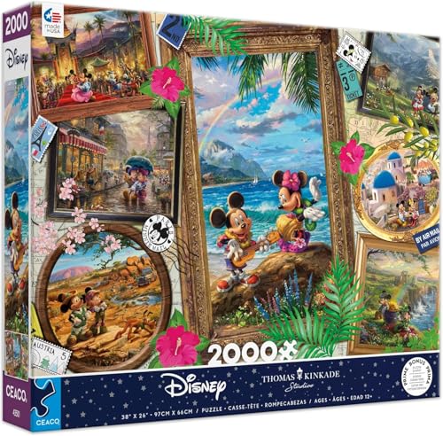 Ceaco Thomas Kinkade – Disney – Reise-Collage – Puzzle mit 2000 Teilen von Ceaco