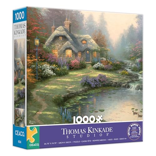 Ceaco - Thomas Kinkade - Everett's Cottage - 1000 Teile Puzzle - Entspannende und lustige Aktivität für Erwachsene Ceaco - Thomas Kinkade - Everett's Cottage - 1000 Teile Puzzle - Entspannende und lustige Aktivität für Erwachsene von Ceaco