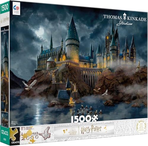Ceaco - Thomas Kinkade - Harry Potter - Schloss Hogwarts - Puzzle mit 1500 Teilen von Ceaco