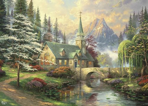 Ceaco Thomas Kinkade – Hartriegelkapelle – Puzzle mit 1000 Teilen Ceaco Thomas Kinkade – Hartriegelkapelle – Puzzle mit 1000 Teilen von Ceaco