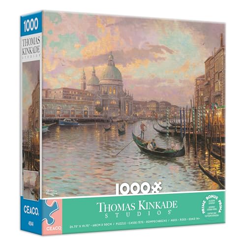 Ceaco - Thomas Kinkade - Venedig - 1000 Teile Puzzle - Entspannende und lustige Aktivität für Erwachsene Ceaco - Thomas Kinkade - Venedig - 1000 Teile Puzzle - Entspannende und lustige Aktivität für Erwachsene von Ceaco