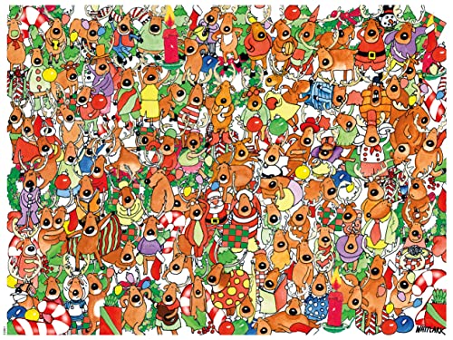 Ceaco - Urlaub - Einhundert Rentier und ein Weihnachtsmann - 300-teiliges Puzzle von Ceaco