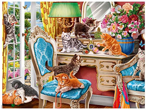 Ceaco - Verschwundene Pfoten - Kätzchen im Zimmer - Puzzle mit 550 Teilen Ceaco - Verschwundene Pfoten - Kätzchen im Zimmer - Puzzle mit 550 Teilen von Ceaco