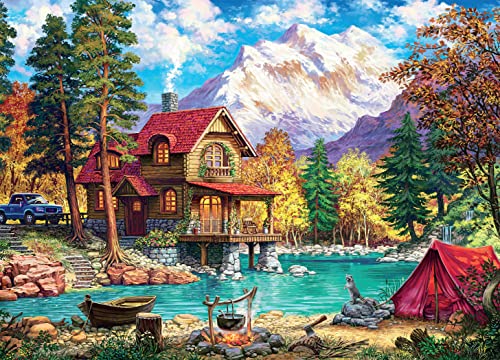 Ceaco - Weekend Retreat - Haus im Wald - Puzzle mit 1000 Teilen von Ceaco