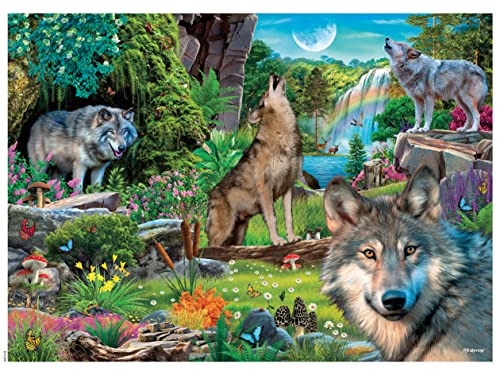 Ceaco - Wölfe - Weiße Wölfe - 1000 Teile Puzzle von Ceaco