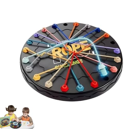 Ceeyoll Seil-Herausforderungspuzzle, Seil-Puzzlespiel, Seildreh-Puzzlespiel, Knotenlogikspiel, Seildrehspiel, Knotenspiele für Kinder ab 3 Jahren, Lernspiele für die ganze Familie von Ceeyoll