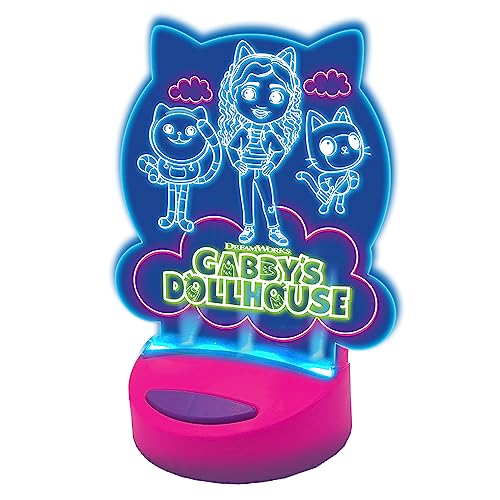 Cefa Toys, Nachtlicht leuchtet und leuchtet das Gabby Puppenhaus, radierbar, 7 Farben, geeignet für Kinder ab 5 Jahren. von Cefa Toys