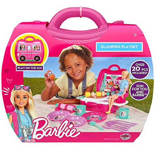 Cefa Toys 00926 Koffer Camping und Grill Glamping Barbie, Fuchsia, M von Cefa Toys
