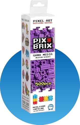 Cefa Toys 57004 PIX BRIX Pixel Art Set 500 Stück Purpure Mittelklasse von Cefa Toys