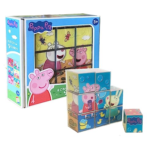 Cefa Toys 88320 Peppa Wutz Puzzle 9 Würfel 20 x 20 x 5 cm von Cefa Toys