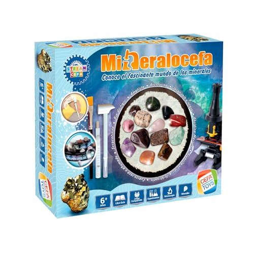 Cefa Toys Mineralöl-Spiel mit der Weltmeisterschaft der Mineralien, Mehrfarbig (21841) von Cefa Toys