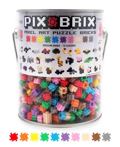 Cefa Toys -Pix Brix Pixel Art Dose, 1500 Stück, verschiedene Farben, mittlere Reichweite, horizontale Konstruktionen, vertikal, Diagonal, Crea-Mosaiken, 2D-, 3D-Figuren, kompatibel mit anderen Marken, Cefa Toys -Pix Brix Pixel Art Dose, 1500 Stück, verschiedene Farben, mittlere Reichweite, horizontale Konstruktionen, vertikal, Diagonal, Crea-Mosaiken, 2D-, 3D-Figuren, kompatibel mit anderen Marken, von Cefa Toys