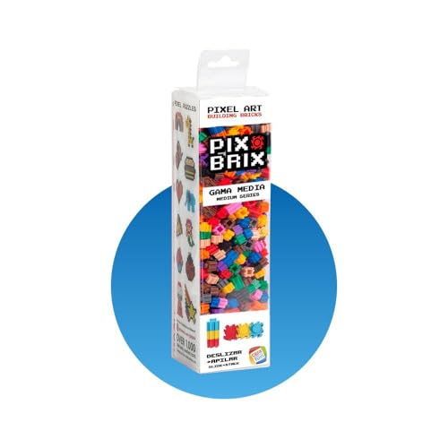 Cefa Toys Pix Brix Pixel-Art-Set, 500 Stück, mittlere Serie, Mehrfarbig (57017) von Cefa Toys