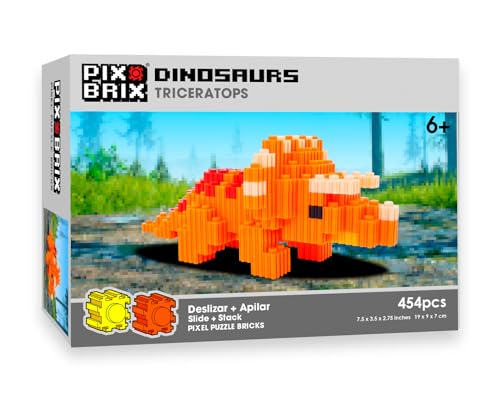 Cefa Toys Pix Brix Pixel Art Triceratops, 454 Teile, Bauspielzeug horizontal, vertikal und diagonal, schafft Mosaike, 2D- und 3D-Figuren, kompatibel mit Anderen Marken, Kinder ab 6 Jahren. Cefa Toys Pix Brix Pixel Art Triceratops, 454 Teile, Bauspielzeug horizontal, vertikal und diagonal, schafft Mosaike, 2D- und 3D-Figuren, kompatibel mit Anderen Marken, Kinder ab 6 Jahren. von Cefa Toys