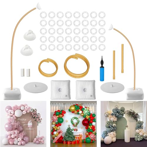 Ballonbogen Kit, 2.5M & 1.5M Freie Biegung Hälfte ballonbogen gestell, Ballonständer für Boden für Hochzeit, Geburtstag, Graduierung, Jahrestag, Weihnachten, Halloween Ballonbogen Kit, 2.5M & 1.5M Freie Biegung Hälfte ballonbogen gestell, Ballonständer für Boden für Hochzeit, Geburtstag, Graduierung, Jahrestag, Weihnachten, Halloween von Ceither