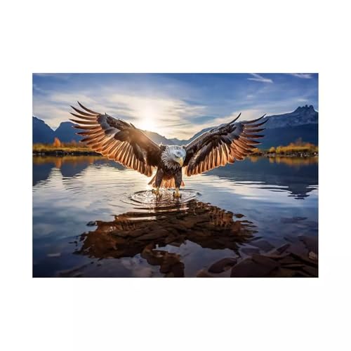 Adlerjagd - Puzzles für Erwachsene,Puzzle 500 Teile, Puzzle 38x52 cm DIY - Puzzles für Heimdekoration, Familienpuzzle für Erwachsene und Kinder von Cekog