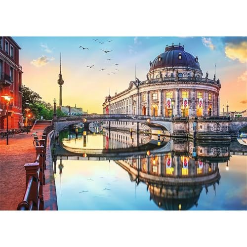 Architektonische Landschaft - Puzzles für Erwachsene,Puzzle 1500 Teile, Puzzle 87x57 cm DIY - Puzzles für Heimdekoration, Familienpuzzle für Erwachsene und Kinder von Cekog