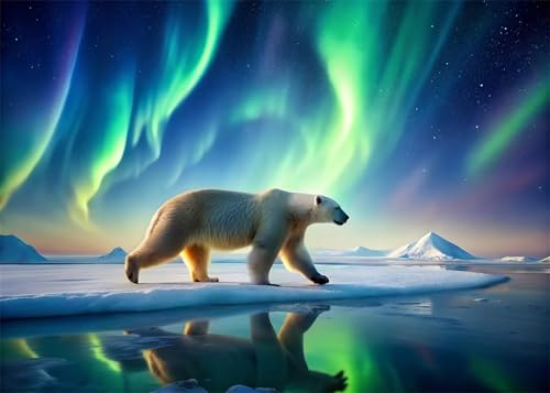 Aurora Bär - Puzzles für Erwachsene,Puzzle 1500 Teile, Puzzle 87x57cm, DIY-Puzzles für Heimdekoration, Familienpuzzle für Erwachsene und Kinder von Cekog