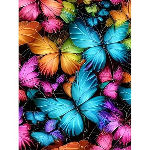 Blau-violetter Schmetterling - Puzzles für Erwachsene,Puzzle 700 Teile, Puzzle 38x52 cm DIY - Puzzles für Heimdekoration, Familienpuzzle für Erwachsene und Kinder von Cekog