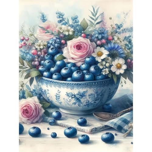 Blaubeere - Puzzles für Erwachsene,Puzzle 500 Teile, Puzzle 38x52 cm DIY - Puzzles für Heimdekoration, Familienpuzzle für Erwachsene und Kinder von Cekog