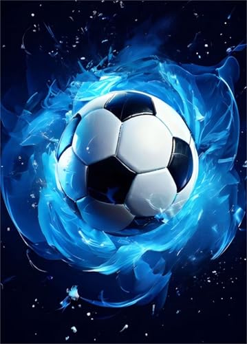 Blaue Flammen Fußball - Puzzles für Erwachsene,Puzzle 1000 Teile, Puzzle 50x75cm, DIY-Puzzles für Heimdekoration, Familienpuzzle für Erwachsene und Kinder Blaue Flammen Fußball - Puzzles für Erwachsene,Puzzle 1000 Teile, Puzzle 50x75cm, DIY-Puzzles für Heimdekoration, Familienpuzzle für Erwachsene und Kinder von Cekog