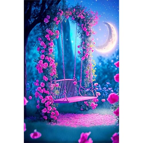 Blaue Schaukel - Puzzles für Erwachsene,Puzzle 120 Teile, Puzzle 25x20 cm DIY - Puzzles für Heimdekoration, Familienpuzzle für Erwachsene und Kinder von Cekog