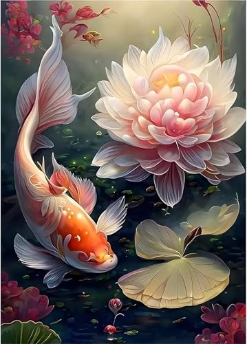 Blumen Koi - Puzzles für Erwachsene,Puzzle 1000 Teile, Puzzle 50x75cm, DIY-Puzzles für Heimdekoration, Familienpuzzle für Erwachsene und Kinder Blumen Koi - Puzzles für Erwachsene,Puzzle 1000 Teile, Puzzle 50x75cm, DIY-Puzzles für Heimdekoration, Familienpuzzle für Erwachsene und Kinder von Cekog