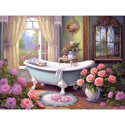 Blumenbadewanne - Puzzles für Erwachsene,Puzzle 200 Teile, Puzzle 35x25 cm DIY - Puzzles für Heimdekoration, Familienpuzzle für Erwachsene und Kinder Blumenbadewanne - Puzzles für Erwachsene,Puzzle 200 Teile, Puzzle 35x25 cm DIY - Puzzles für Heimdekoration, Familienpuzzle für Erwachsene und Kinder von Cekog