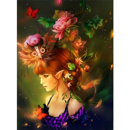 Blumenfee Elfe - Puzzles für Erwachsene,Puzzle 300 Teile, Puzzle 40x28 cm DIY - Puzzles für Heimdekoration, Familienpuzzle für Erwachsene und Kinder von Cekog