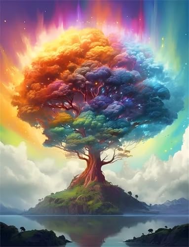 Bunte Baumlandschaft - Puzzles für Erwachsene,Puzzle 120 Teile, Puzzle 25x20 cm DIY - Puzzles für Heimdekoration, Familienpuzzle für Erwachsene und Kinder von Cekog