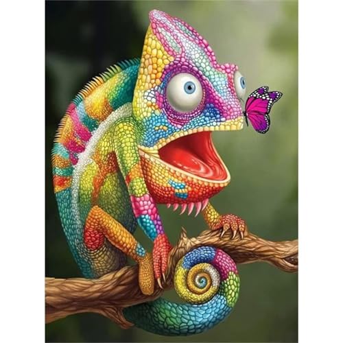 Bunte Eidechse - Puzzles für Erwachsene,Puzzle 120 Teile, Puzzle 25x20 cm DIY - Puzzles für Heimdekoration, Familienpuzzle für Erwachsene und Kinder Bunte Eidechse - Puzzles für Erwachsene,Puzzle 120 Teile, Puzzle 25x20 cm DIY - Puzzles für Heimdekoration, Familienpuzzle für Erwachsene und Kinder von Cekog