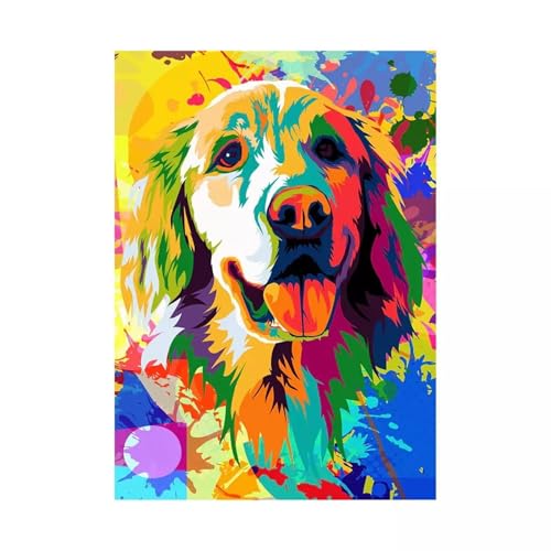 Bunter Golden Retriever - Puzzles für Erwachsene,Puzzle 200 Teile, Puzzle 35x25 cm DIY - Puzzles für Heimdekoration, Familienpuzzle für Erwachsene und Kinder Bunter Golden Retriever - Puzzles für Erwachsene,Puzzle 200 Teile, Puzzle 35x25 cm DIY - Puzzles für Heimdekoration, Familienpuzzle für Erwachsene und Kinder von Cekog