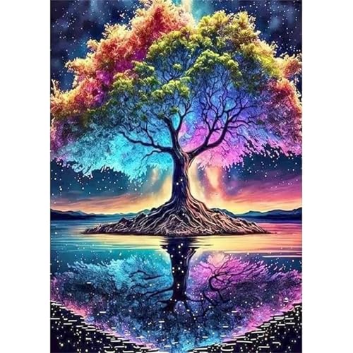 Bunter Lebensbaum - Puzzles für Erwachsene,Puzzle 1000 Teile, Puzzle 50x75 cm DIY - Puzzles für Heimdekoration, Familienpuzzle für Erwachsene und Kinder von Cekog