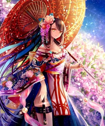 Cartoon Anime Mädchen - Puzzles für Erwachsene,Puzzle 200 Teile, Puzzle 35x25 cm DIY - Puzzles für Heimdekoration, Familienpuzzle für Erwachsene und Kinder von Cekog