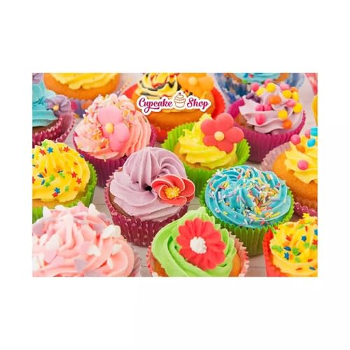 Cupcake - Puzzles für Erwachsene,Puzzle 200 Teile, Puzzle 35x25 cm DIY - Puzzles für Heimdekoration, Familienpuzzle für Erwachsene und Kinder von Cekog