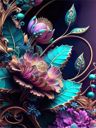 Elegante Pfingstrose - Puzzles für Erwachsene,Puzzle 300 Teile, Puzzle 40x28 cm DIY - Puzzles für Heimdekoration, Familienpuzzle für Erwachsene und Kinder von Cekog