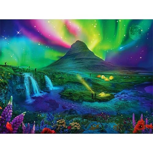 Fantasie-Aurora-Landschaft - Puzzles für Erwachsene,Puzzle 500 Teile, Puzzle 38x52 cm DIY - Puzzles für Heimdekoration, Familienpuzzle für Erwachsene und Kinder Fantasie-Aurora-Landschaft - Puzzles für Erwachsene,Puzzle 500 Teile, Puzzle 38x52 cm DIY - Puzzles für Heimdekoration, Familienpuzzle für Erwachsene und Kinder von Cekog