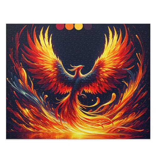 Fantasie-Phönix - Puzzles für Erwachsene,Puzzle 300 Teile, Puzzle 40x28 cm DIY - Puzzles für Heimdekoration, Familienpuzzle für Erwachsene und Kinder von Cekog