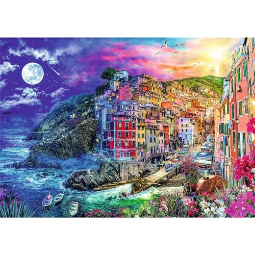 Fantasie-Szenische Stadt - Puzzles für Erwachsene,Puzzle 300 Teile, Puzzle 40x28 cm DIY - Puzzles für Heimdekoration, Familienpuzzle für Erwachsene und Kinder Fantasie-Szenische Stadt - Puzzles für Erwachsene,Puzzle 300 Teile, Puzzle 40x28 cm DIY - Puzzles für Heimdekoration, Familienpuzzle für Erwachsene und Kinder von Cekog