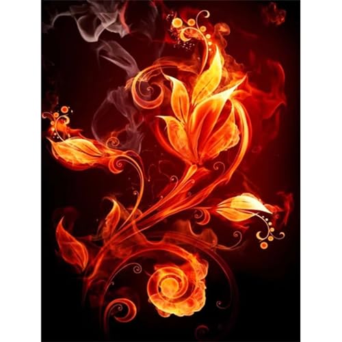 Feuerblumenlandschaft - Puzzles für Erwachsene,Puzzle 1000 Teile, Puzzle 50x75 cm DIY - Puzzles für Heimdekoration, Familienpuzzle für Erwachsene und Kinder von Cekog