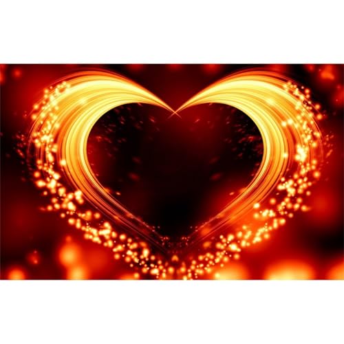 Feuerherz - Puzzles für Erwachsene,Puzzle 120 Teile, Puzzle 25x20 cm DIY - Puzzles für Heimdekoration, Familienpuzzle für Erwachsene und Kinder von Cekog
