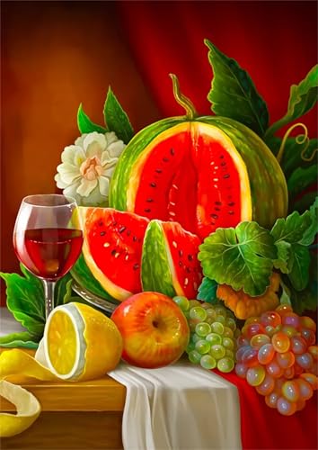 Frucht Wassermelone - Puzzles für Erwachsene,Puzzle 1000 Teile, Puzzle 50x75cm, DIY-Puzzles für Heimdekoration, Familienpuzzle für Erwachsene und Kinder von Cekog