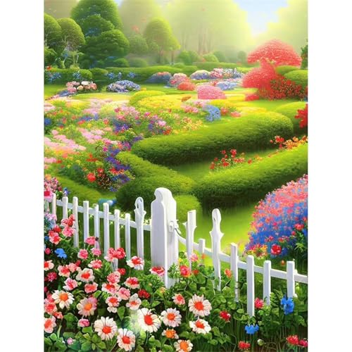 Gartenzäune - Puzzles für Erwachsene,Puzzle 500 Teile, Puzzle 38x52 cm DIY - Puzzles für Heimdekoration, Familienpuzzle für Erwachsene und Kinder von Cekog