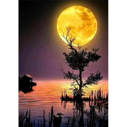 Goldenes Mondmeer - Puzzles für Erwachsene,Puzzle 200 Teile, Puzzle 35x25 cm DIY - Puzzles für Heimdekoration, Familienpuzzle für Erwachsene und Kinder Goldenes Mondmeer - Puzzles für Erwachsene,Puzzle 200 Teile, Puzzle 35x25 cm DIY - Puzzles für Heimdekoration, Familienpuzzle für Erwachsene und Kinder von Cekog