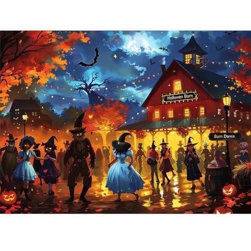 Halloween-Nacht - Puzzles für Erwachsene,Puzzle 120 Teile, Puzzle 25x20 cm DIY - Puzzles für Heimdekoration, Familienpuzzle für Erwachsene und Kinder von Cekog