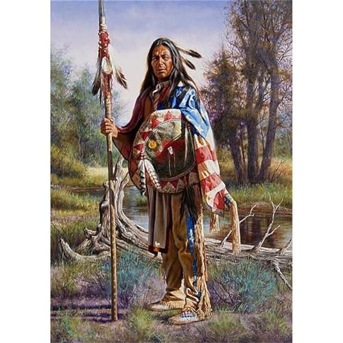 Indianer - Puzzles für Erwachsene,Puzzle 300 Teile, Puzzle 40x28 cm DIY - Puzzles für Heimdekoration, Familienpuzzle für Erwachsene und Kinder von Cekog