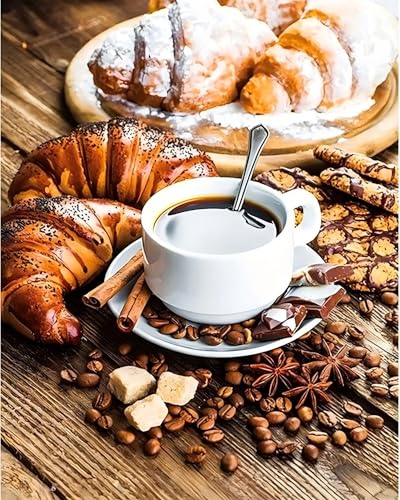 Kaffeebrot - Puzzles für Erwachsene,Puzzle 700 Teile, Puzzle 38x52 cm DIY - Puzzles für Heimdekoration, Familienpuzzle für Erwachsene und Kinder von Cekog