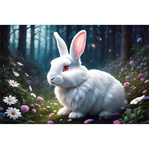 Kaninchen - Puzzles für Erwachsene,Puzzle 200 Teile, Puzzle 35x25 cm DIY - Puzzles für Heimdekoration, Familienpuzzle für Erwachsene und Kinder von Cekog