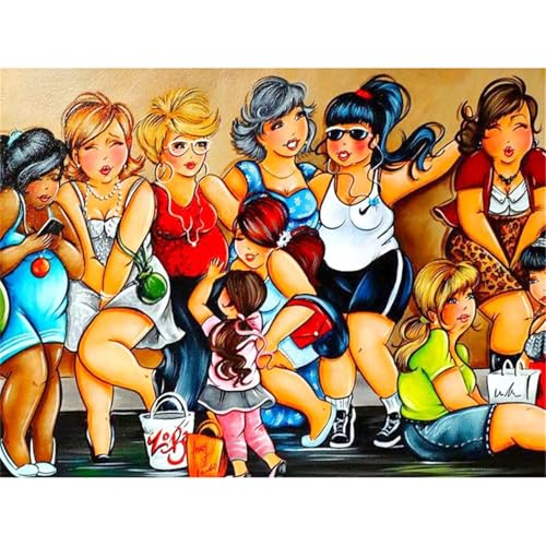 Karikatur, Dicke Frau - Puzzles für Erwachsene,Puzzle 300 Teile, Puzzle 40x28 cm DIY - Puzzles für Heimdekoration, Familienpuzzle für Erwachsene und Kinder Karikatur, Dicke Frau - Puzzles für Erwachsene,Puzzle 300 Teile, Puzzle 40x28 cm DIY - Puzzles für Heimdekoration, Familienpuzzle für Erwachsene und Kinder von Cekog
